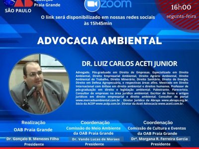 Palestra On Line: Advocacia Ambiental