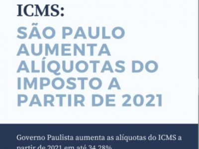 Vem aí aumento de imposto no Estado de São Paulo!