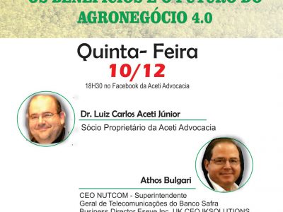 Live: Os Benefícios e o Futuro do Agronegócio 4.0