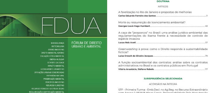 Publicação na Revista Fórum de Direito Urbano e Ambiental reforça atuação estratégica da Aceti Advocacia em Direito Ambiental